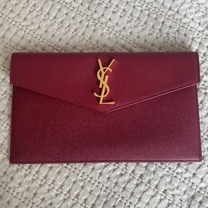 Saint Laurent Purse/ Opyum Red with bag and box.